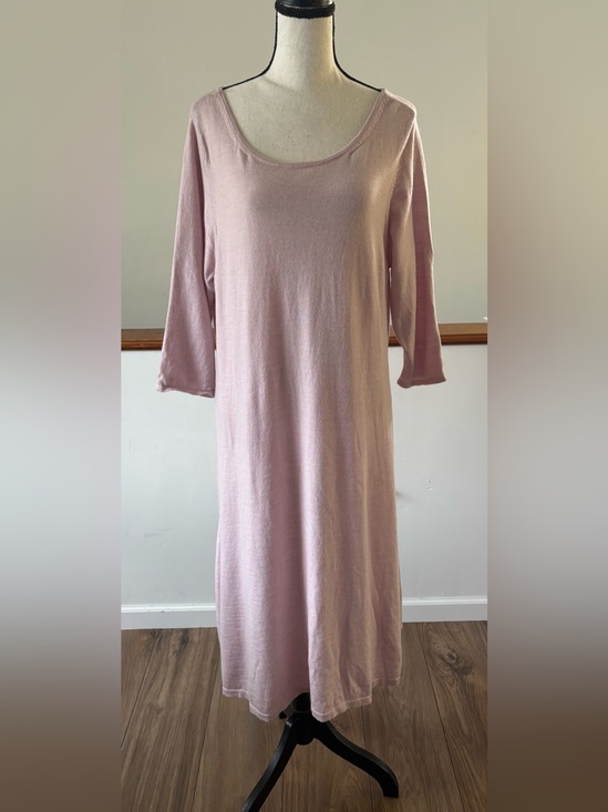 Eileen Fisher Dresses & Skirts - Eileen Fisher Wisteria Lightweight Merino Wool Scoopneck Tunic Dress